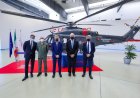 Vergiate (VA), presentazione del nuovo elicottero con le massime autorità