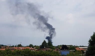 Olgiate Olona, incendio divampa in zona depuratore