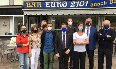 Frontalieri, Monti in visita a Ponte Tresa