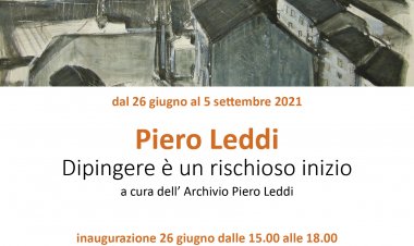 'Piero Leddi. Dipingere è un rischioso inizio' al Museo Bodini