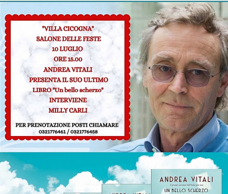 Trecate: Andrea Vitali presenterà il suo ultimo libro “Un bello scherzo”