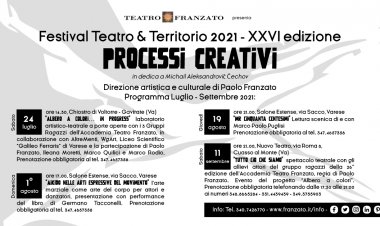 “Processi Creativi” brillano al Festival “Teatro & Territorio” 2021