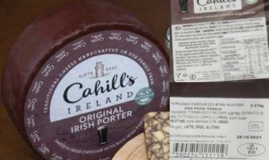 Noto formaggio irlandese ritirato per presenza di Listeria