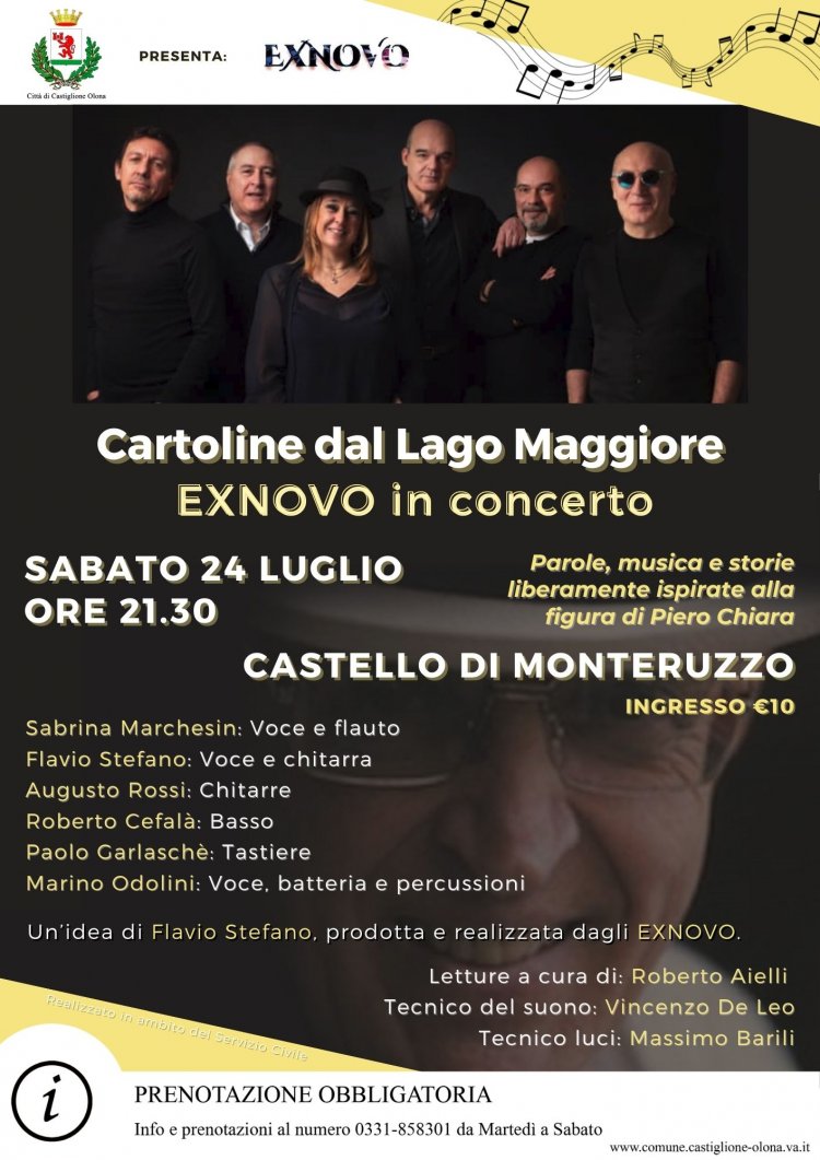 A Castiglione Olona il concerto 'Cartoline dal Lago Maggiore'