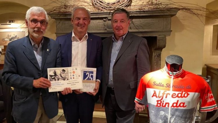 Varese: il ciclismo varesino protagonista della conviviale rotariana