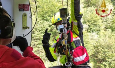 Castelveccana (Va), persona caduta nella vegetazione