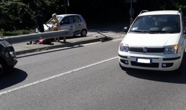 Casorate Sempione,  incidente stradale sul Sempione, appena avvenuto