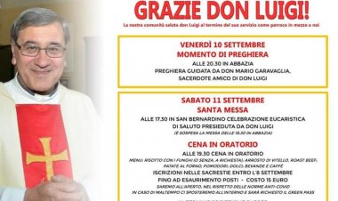 Sesto Calende saluta don Luigi Ferè.