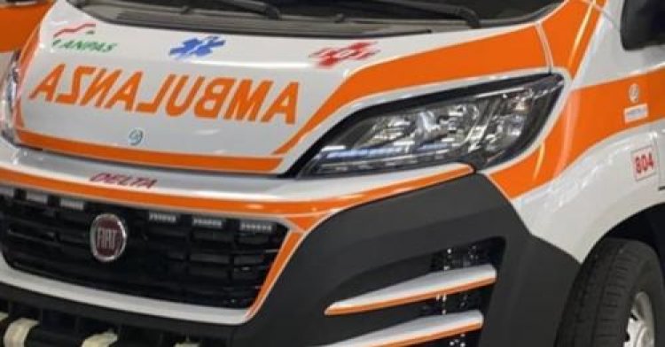 Venegono Superiore(VA): ambulanza per soccorrere infortunato caduto al suolo
