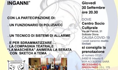 A Solbiate Olona un incontro Antitruffa dal titolo "Facciamo squadra"
