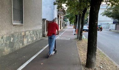 Busto Arsizio Investita due volte sulla pista ciclabile da un monopattino.