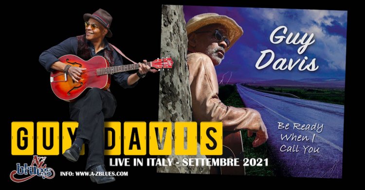 Musica, Guy Davis in tour in Italia a settembre